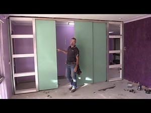 How to Install Double Telescopic sliding pocket doors.
