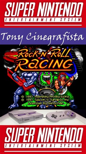 ROCK N' ROLL RACING: PISTAS DE CARRERAS ALTERNATIVAS (ROM HACKS) PURA NOSTALGIA #shortvideo #shorts