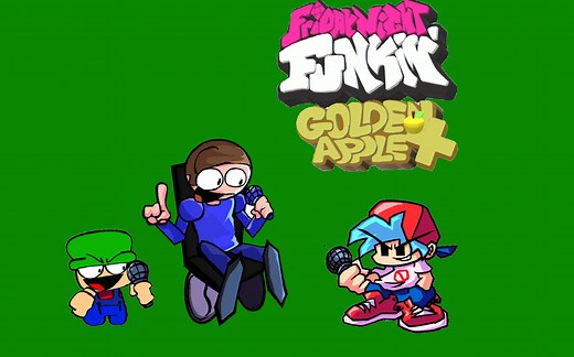 FNF优质mod Vs Dave And Bambi Golden Apple Plus+ Dave周