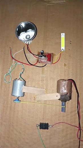 Amazing torch Experiment and dc motor led bulb. So you can also make it at home