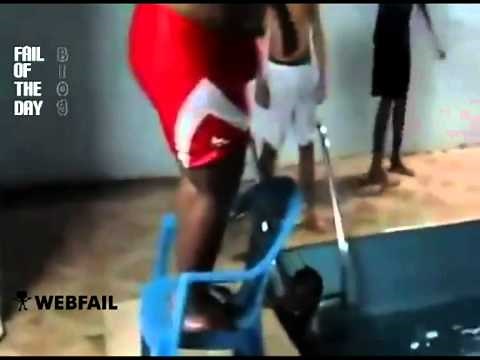 Fat Guy Pool Jump FAIL