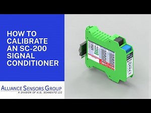 How to Calibrate an SC-200 LVDT Signal Conditioner
