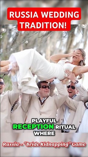 Russia’s Wild Wedding Game: Kidnap the Bride?! 🇷🇺💍😱 #YouTubeShorts #WeddingTraditions