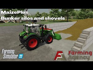 Bunker Silo and shovels - MaizePlus - FS22