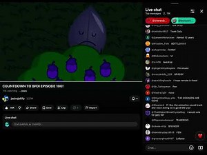BFDI 100 Episode Countdown - Start of BFB and end of live chat