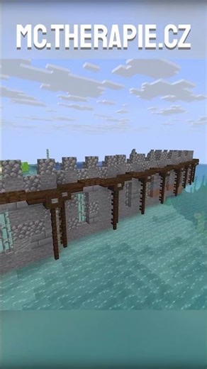 🤔Oni staví hradby ve vodě? #minecraft #therapiecz
