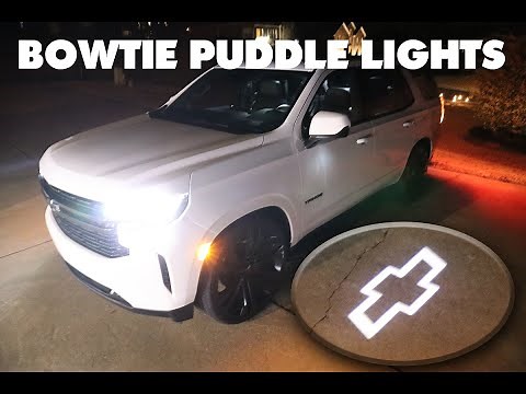 2021 Tahoe Bowtie Puddle Light Install DIY TUTORIAL