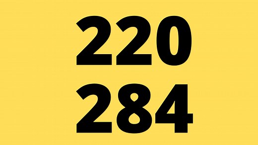 ¿Sabías que el 220 y 284 son números amigos? - Yo Soy Tu Profe