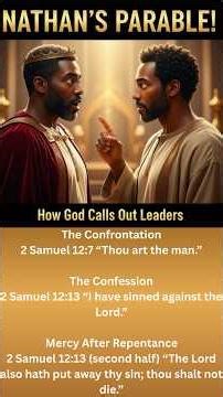 How God Checks Leaders In 60 Seconds #edenbibleadventures #bibleshorts #2 Samuel 12