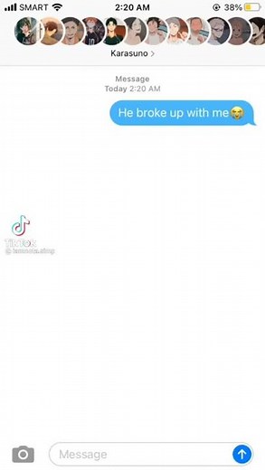 Haikyuu texts that will make you laugh😂