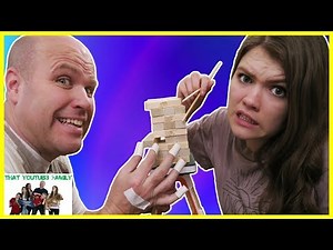 Trickiest Jenga Pass Challenge - Family Game Night / That YouTub3 Family