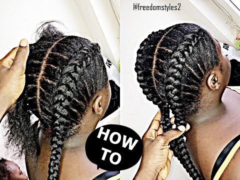 How To Cornrow For BEGINNERS / NEW METHOD