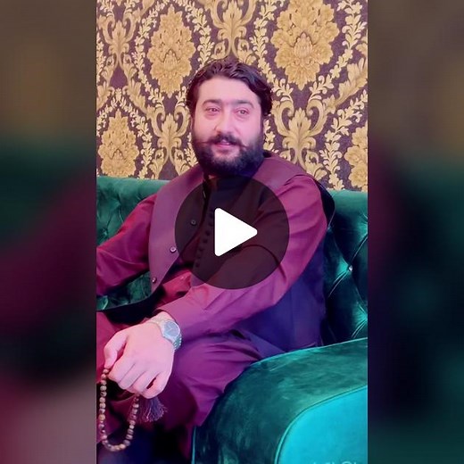 Elegant Traditional Outfit on a Green Velvet Sofa