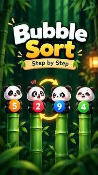 🐼 Bubble Sort Explained with Pandas