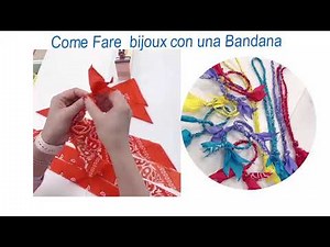 Come Fare bijoux con una Bandana collana bandana bracciale bandana porta telefono bandana fai da te