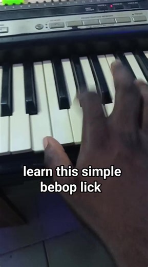 Learn this bebop piano lick #musicians