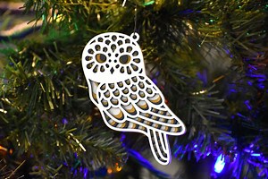Snowy Owl Ornament - Etsy Canada