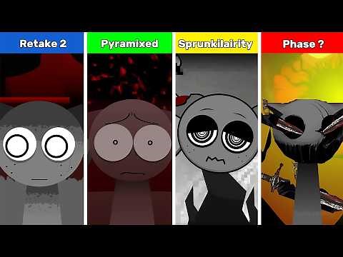 Sprunki Retake 2 vs Pyramixed vs Definitive Phase 4 & 5 - Best Gray?