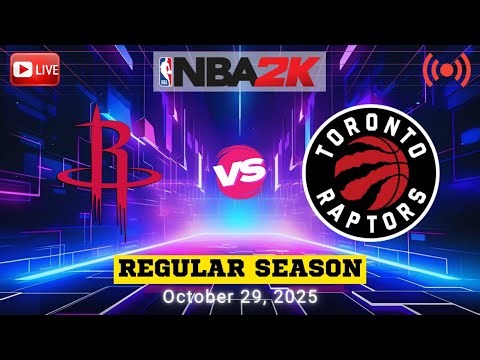 ROCKETS VS RAPTORS | OCTOBER 29, 2025 | NBA REGULAR SEASON | LIVE GAME SIMULATION | NBA 2K26