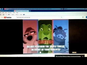 The Lion King 2-disc special edition DVD & vhs Commercial