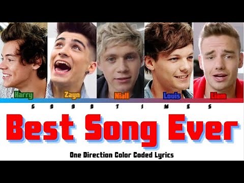 One Direction- Best Song Ever (Color Coded Lyrics)