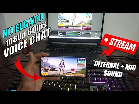 How to livestream without Elgato with PC and mobile 2024 | Use voice chat | Live stream with OBS