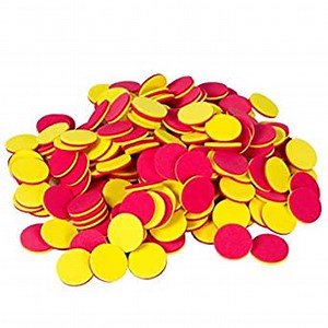 hand2mind Foam Two-Color Counters, Red and Yellow Counters, Counting Manipulatvies, Math Counters for Kids, Counting Chips, Math Manipulatives, Math Bingo Chips, Counters for Kids Math (Pack of 600)
