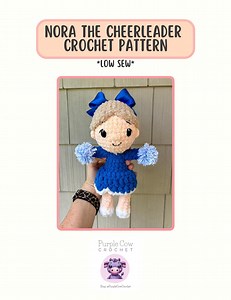 Nora the Cheerleader Doll Crochet Pattern | Low Sew | Digital Pattern ONLY - Etsy Canada