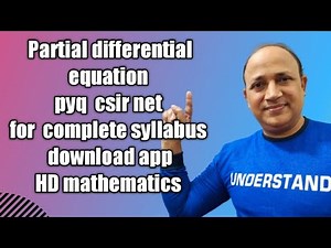 Partial differential equation pyq csir net mathematics //pde csir net //complete csir net syllabus