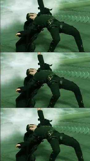 Keanu Reeves dodging bullets as Neo in the #Matrix is ICONIC #Shorts