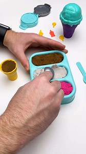 Ice cream, please! This is your sign to break out your Kinetic Sand Ice Cream Treats Playset🍦 This set is perfect for developing fine motor skills and memory skills, not to mention it’s a scooping good time! The hardest part will be deciding which flavor combination to scoop first! ⭐️ #KineticSand #IceCream #FineMotorSkills | Richwell Club