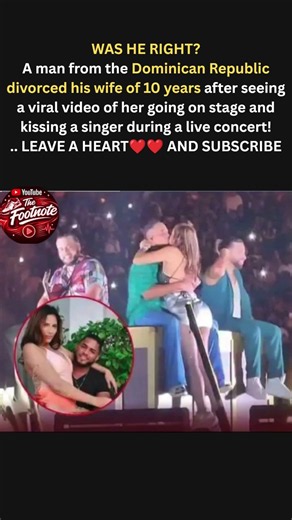 Man Divorced Wife of 10 Years After Seeing Her Kiss Singer On Stage 😳💔🎤#sad #kiss #shorts #wife