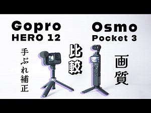 DJI Osmo Pocket 3 と GoPro HERO 12 を撮り比べてみた【画質と手ぶれ】