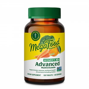 MegaFood Women's 40 Advanced Multivitamin - Vitamins B, D3, K2 & Choline - 60 Servings