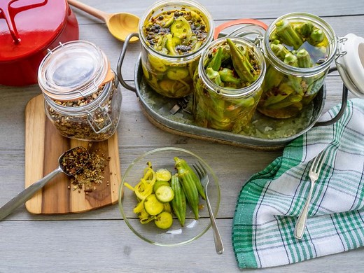 Quick and Easy Southern Pickles and Okra