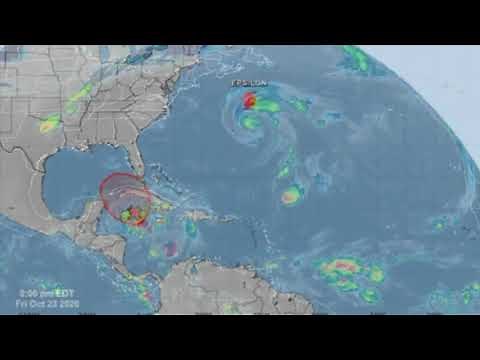 2020 Atlantic Hurricane Season - Satellite and NHC Maps
