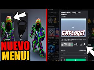¡AHORA SI YA ESTA PARA TODOS ESTE NUEVO MENU DE ROBLOX! (COMO ACTIVARLO)