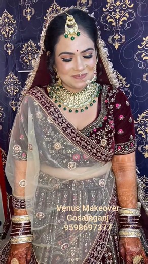 HD bridal makeup ke liye Venus Makeover by Alpna Mishra Makeup Artist❤️ #hdmakeup