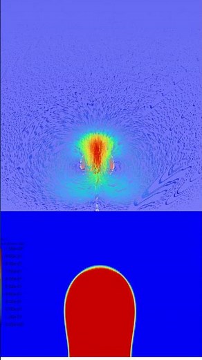 💧2D Bubble Pinch-Off in Viscous Fluid #ansys #twophaseflow #openfoam #cfd #technology #tech #viral
