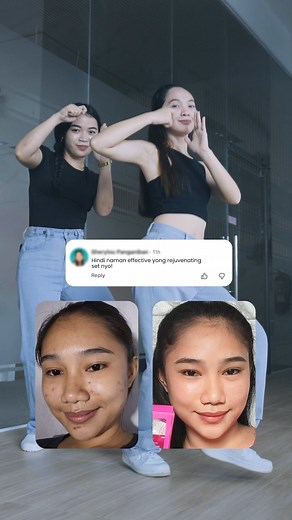 Wait, what? Hindi effective? 🤔 Skin Perfection first-time users and loyal users be like: 👯‍♀️😜 #SkinPerfectionRejuvenatingSet #PINAKAMATATAG | Skin Perfection Beauty Essentials