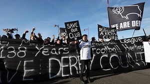 What is the latest with Derby County's takeover and EFL situation?