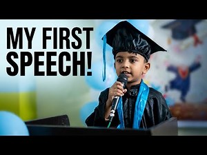 First Time Public Speaking | Preschool Graduation Moments & Proud Parents