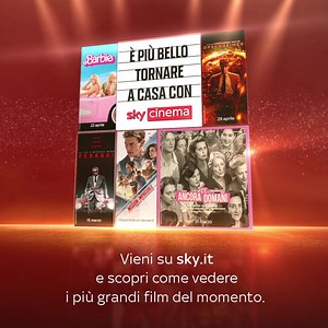 È più bello tornare a casa con Sky Cinema: Barbie, C’è ancora domani, Oppenheimer, Mission: Impossible Dead Reckoning, Ferrari | Sky