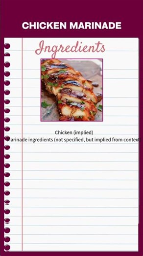 Chicken Marinade