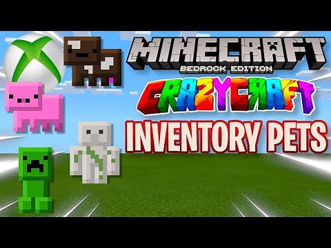 CRAZYCRAFT101: HOW TO GET, USE, AND FEED INVENTORY PETS IN CRAZYCRAFT 4.0 ON MINECRAFT XBOX ONE!