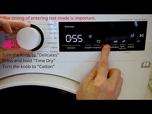 [LG Tumble Dryer] How to activate Service Auto Test (SAU) mode on a T2 model (EMPTY DRUM)