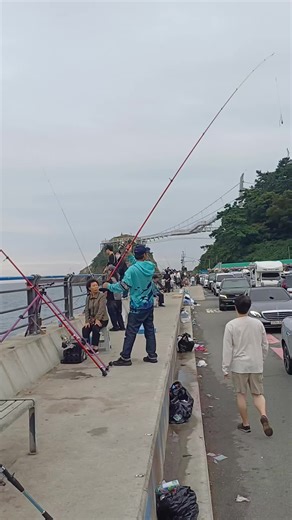 부산암남공원 낚시중🎣 #부산송도해상케이블카 #해피fishing #