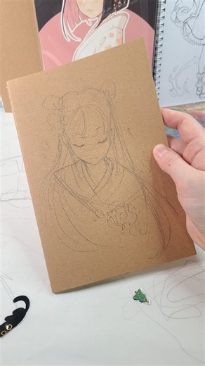 Asia Ladowska on Instagram: "3 DAYS LEFT to pre-order my Drawing MANGA Starter Kit, a mini course that you can follow along with the same tools I use. Takes away the stress, the struggles, the hesitation, fear the drawing won't come out right, because it will. Lots of pages to practice on, coloring book, markers, pencils and sketchbooks. 💕 And one lucky person will get this sketchbook with a hand drawn cover. Those sketchbooks are not part of the box content and aren't mentioned in the list, bu