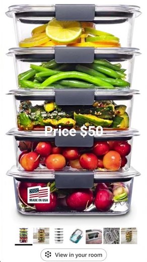 Rubbermaid Brilliance Tritan Plastic Food Storage Containers BPA Free Airtight Lids Ideal for Lunch