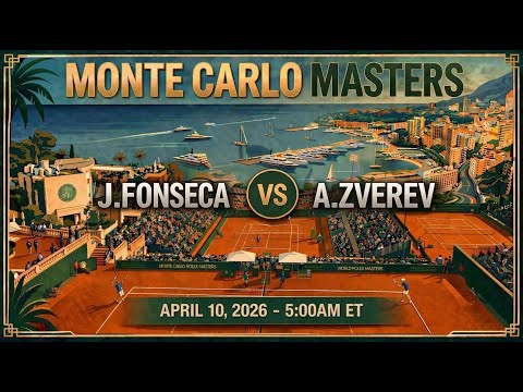 [🔴 LIVE] Fonseca vs Zverev | Quarterfinals | ATP Masters 1000 Monte-Carlo 2026 Live Score & Match S